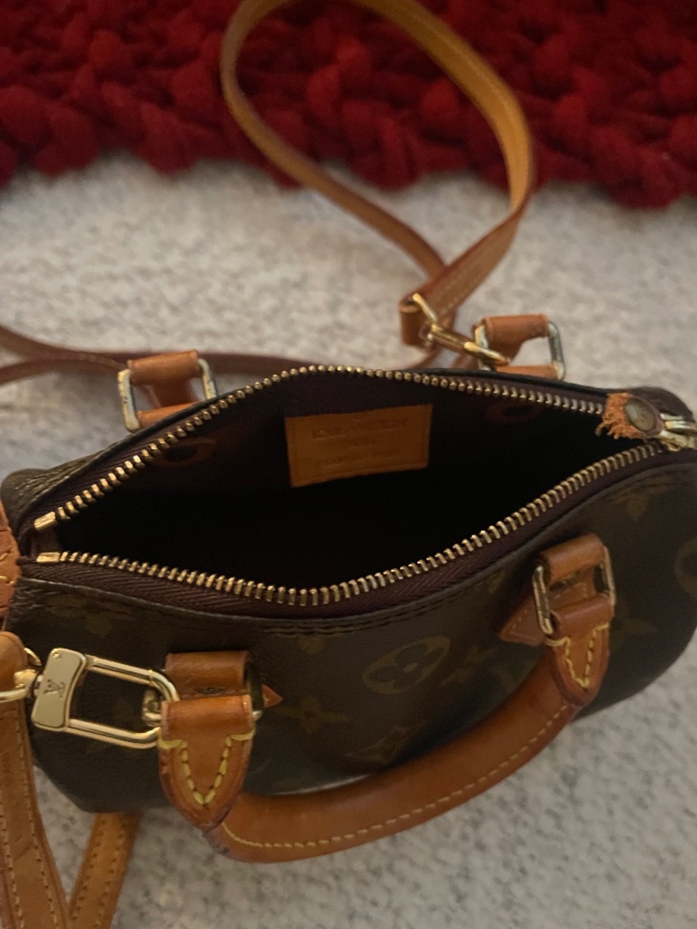 Louis Vuitton Nano Bag with Strap - Picture 9 of 16
